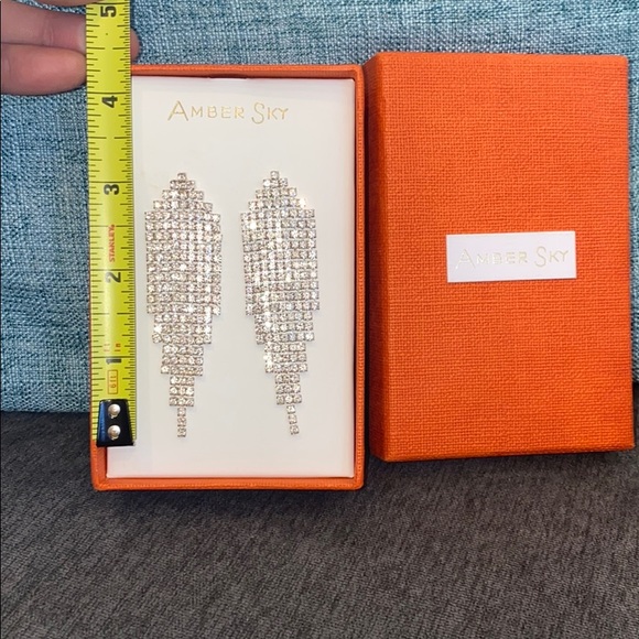 Drop bangle crystal chandelier earrings - Picture 2 of 4